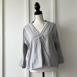 Patagonia Organic Cotton V-Neck Top | Small